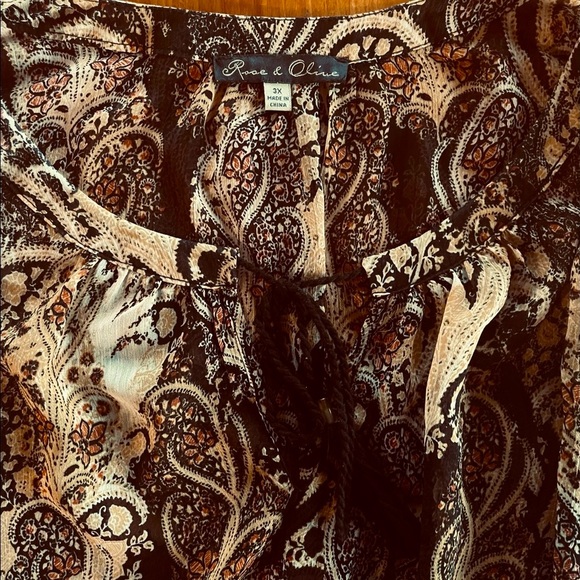 NWOT - stunning pattern in a gorgeous color mix of honey, rust, black & beige. - Picture 4 of 7